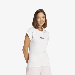 adidas Essentials Linear Cotton Damen T-Shirt-Damen T-Shirts