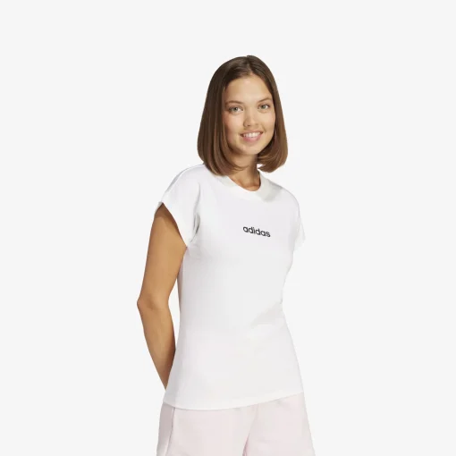 adidas Essentials Linear Cotton Damen T-Shirt-Damen T-Shirts