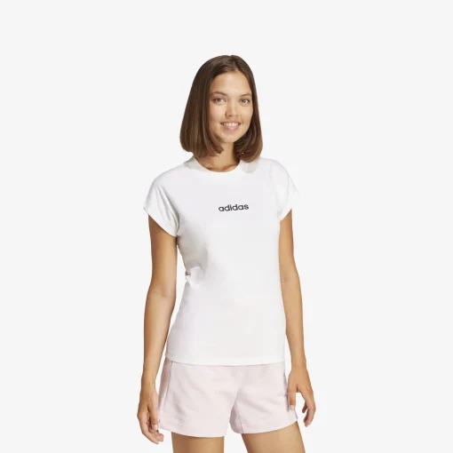 adidas Essentials Linear Cotton Damen T-Shirt-Damen T-Shirts