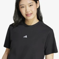adidas Essentials Small Logo Cotton Damen T-Shirt-Damen T-Shirts