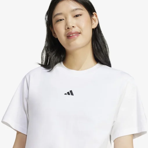 adidas Essentials Small Logo Cotton Damen T-Shirt-Damen T-Shirts