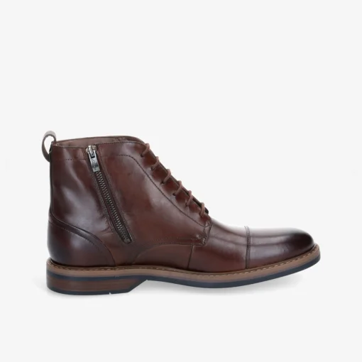 Clarks ​ Aldwin Cap Mid Tan Lea Herren Schnürer-Herren Business Schuhe | Halbschuhe