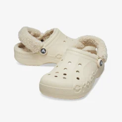 crocs Baya Lined Fuzz Damen Clogs-Damen Hausschuhe | Sandalen