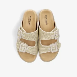 MUSTANG Damen Pantoletten-Damen Sandalen | Größen Ab 42