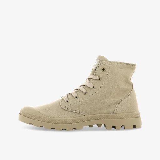 PALLADIUM MONO CHROME WARM Damen Leinenschuh-Damen Boots | Halbschuhe