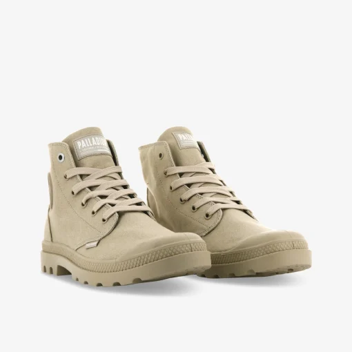 PALLADIUM MONO CHROME WARM Damen Leinenschuh-Damen Boots | Halbschuhe