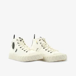 PALLADIUM PALLA ACE MID SUPPLY STAR Damen Leinenschuh-Damen Halbschuhe | Sneaker