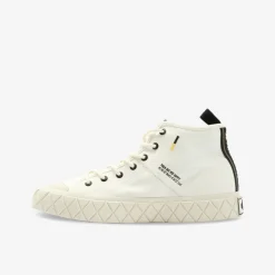 PALLADIUM PALLA ACE MID SUPPLY STAR Damen Leinenschuh-Damen Halbschuhe | Sneaker