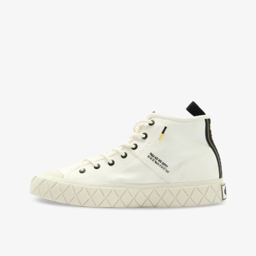 PALLADIUM PALLA ACE MID SUPPLY STAR Damen Leinenschuh-Damen Halbschuhe | Sneaker
