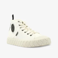 PALLADIUM PALLA ACE MID SUPPLY STAR Damen Leinenschuh-Damen Halbschuhe | Sneaker