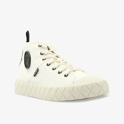 PALLADIUM PALLA ACE MID SUPPLY STAR Damen Leinenschuh-Damen Halbschuhe | Sneaker