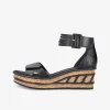 rieker Damen Keilsandalen-Damen Sandalen