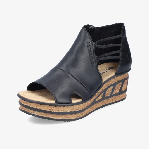 rieker Damen Keilsandalen-Damen Sandalen