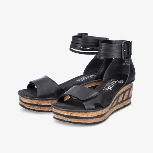 rieker Damen Keilsandalen-Damen Sandalen