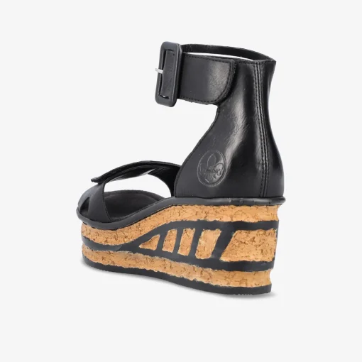rieker Damen Keilsandalen-Damen Sandalen