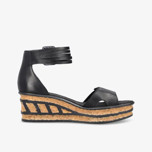 rieker Damen Keilsandalen-Damen Sandalen