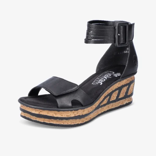 rieker Damen Keilsandalen-Damen Sandalen