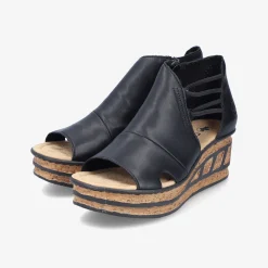 rieker Damen Keilsandalen-Damen Sandalen