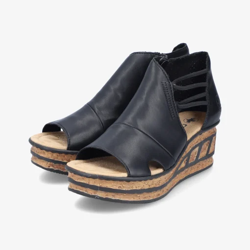 rieker Damen Keilsandalen-Damen Sandalen
