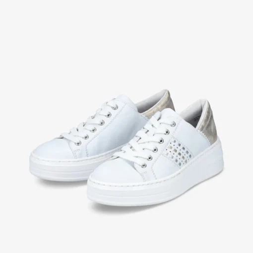 rieker Damen Plateau Schnürer-Damen Halbschuhe
