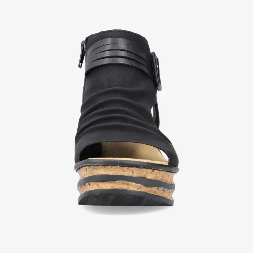 rieker Damen Plateausandalen-Damen Sandalen