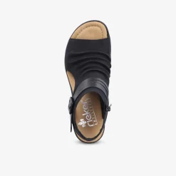 rieker Damen Plateausandalen-Damen Sandalen