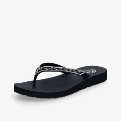 SKECHERS ​ MEDITATION Damen Zehentrenner-Damen Sandalen | Größen Ab 42