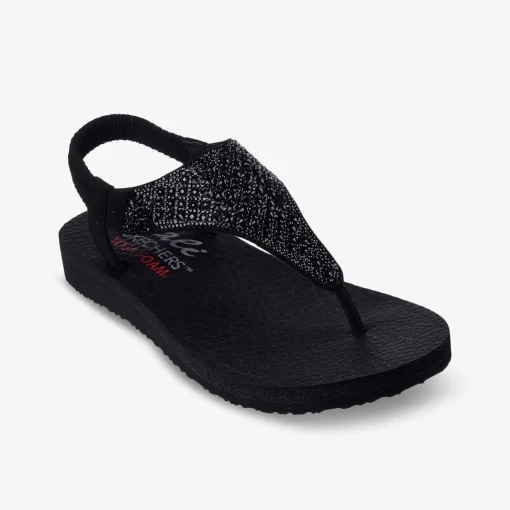 SKECHERS MEDITATION ROCKSTAR Damen Zehentrenner-Damen Sandalen